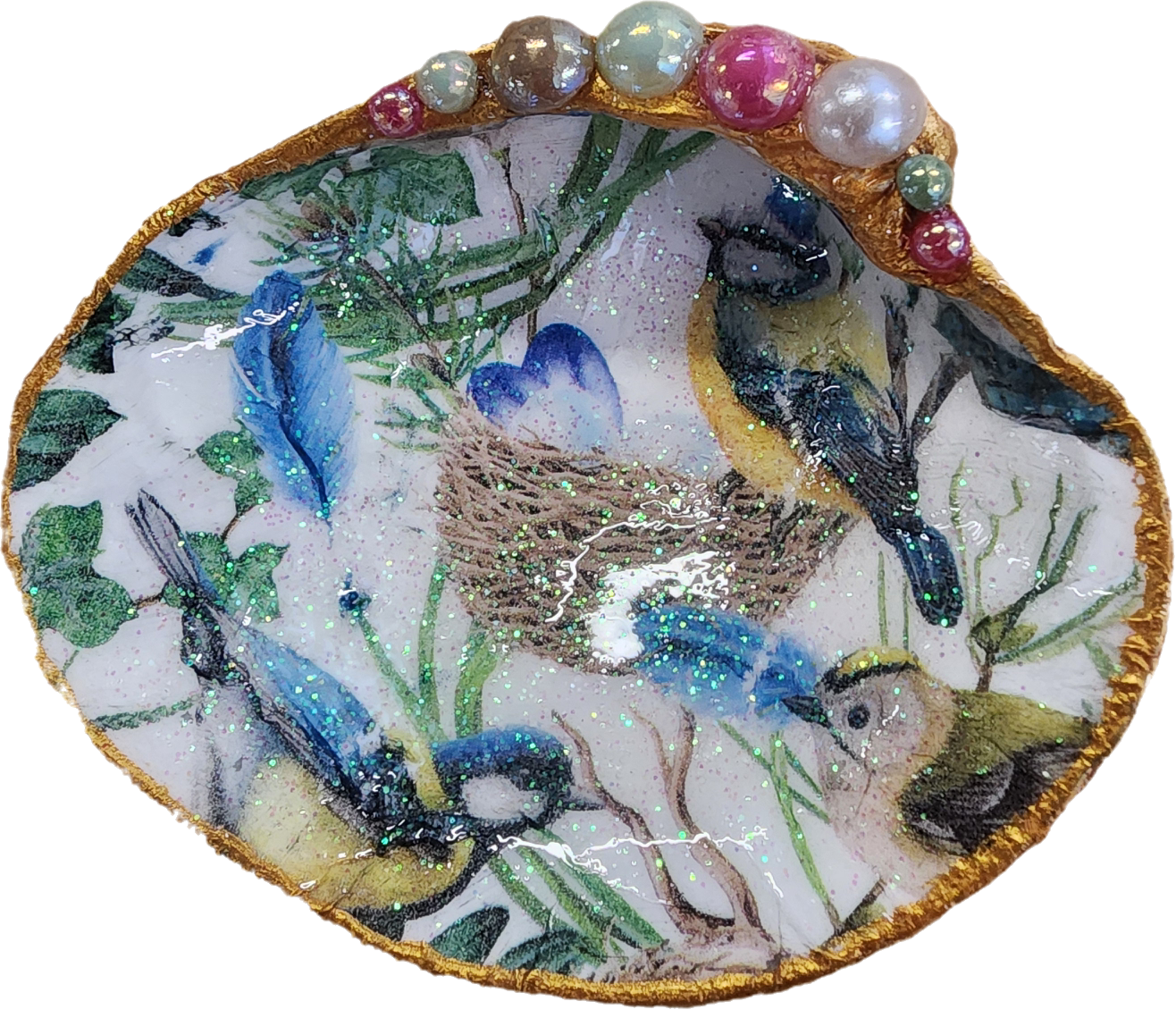 Blue Bird Trinket Dish/Soap Dish