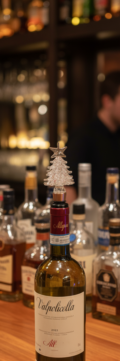 Glass Christmas Tree Bottle Stopper