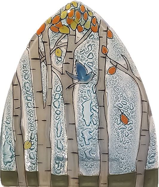 Aspen Trees & Blue Bird Night Light
