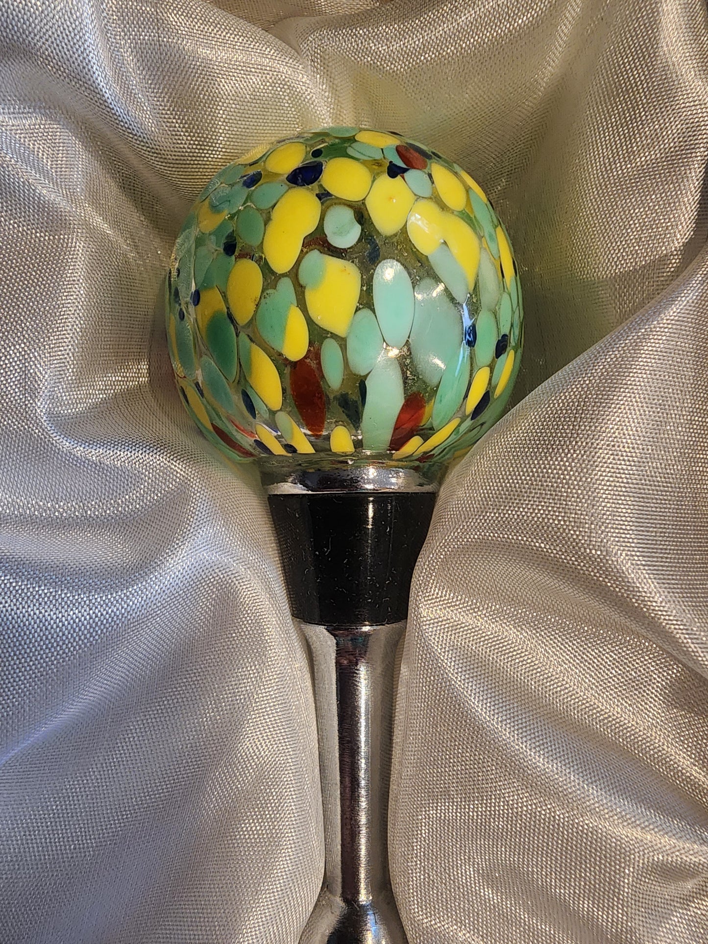 Glass Orb Wine Bottle Stoppers