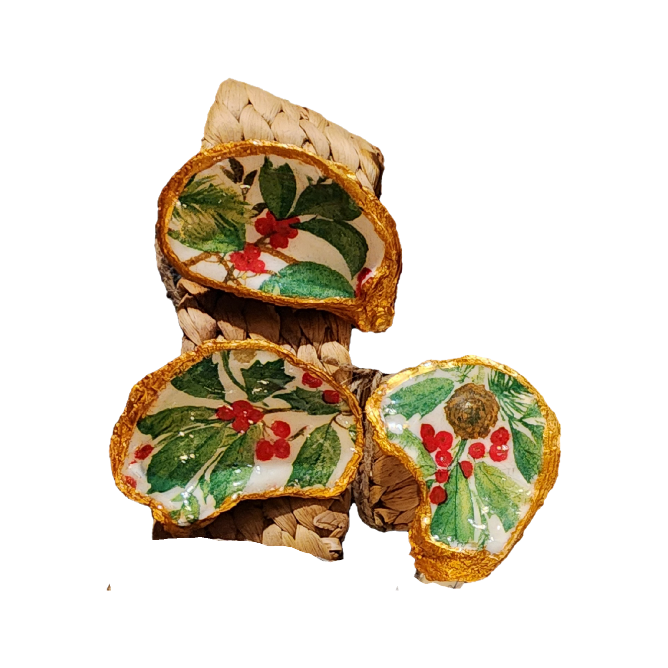 Oyster Shell Napkin Ring Sets