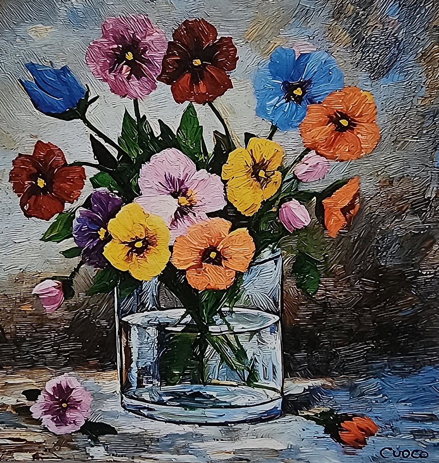 Perky Pansies Card