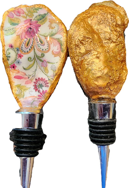 Floral pattern bottle topper