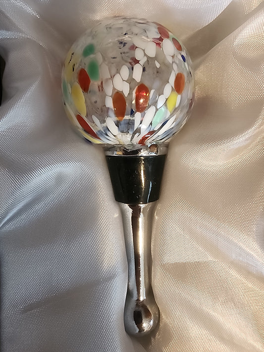 Glass Orb Wine Bottle Stoppers