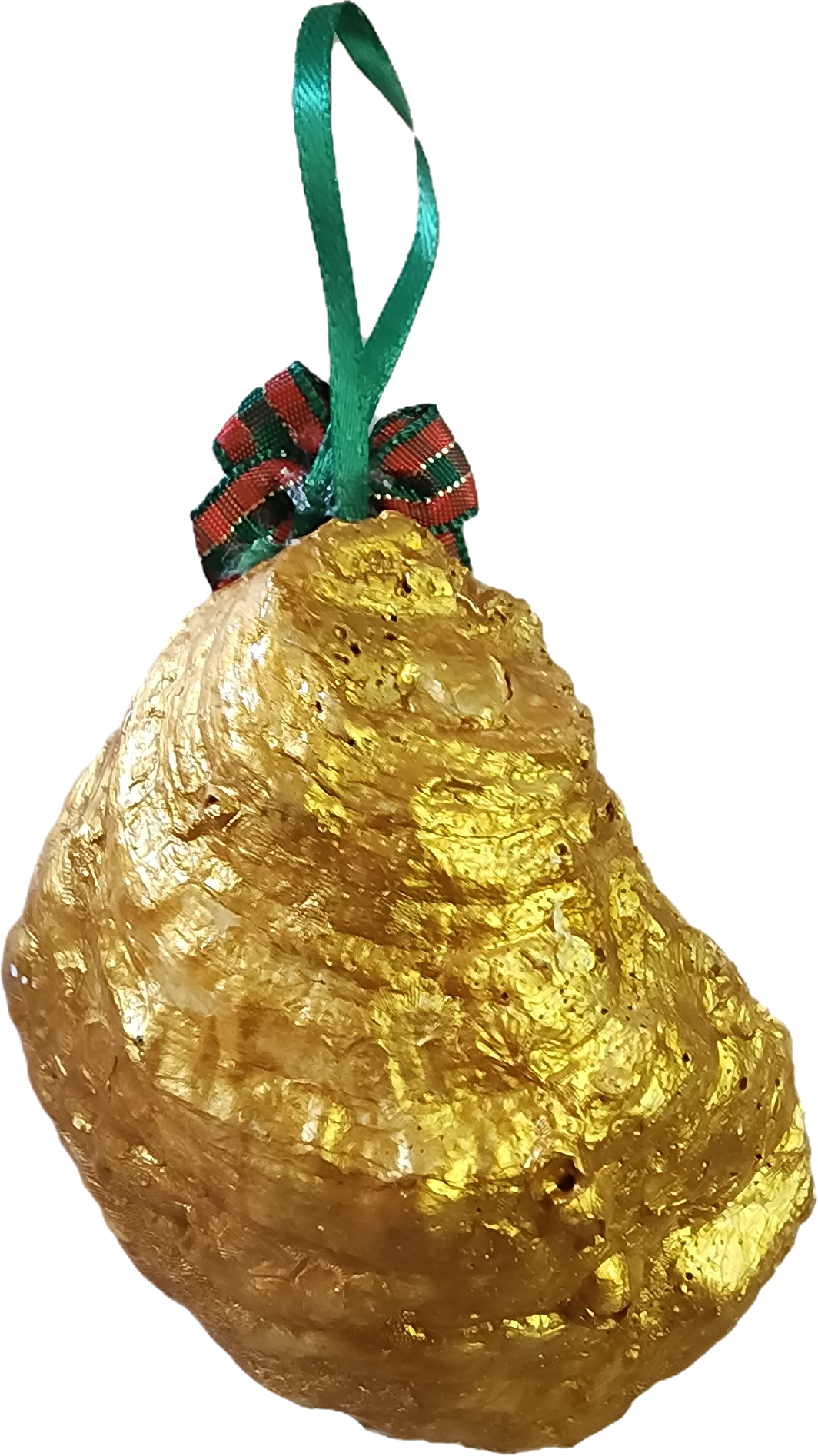 Santa Oyster Shell Ornament