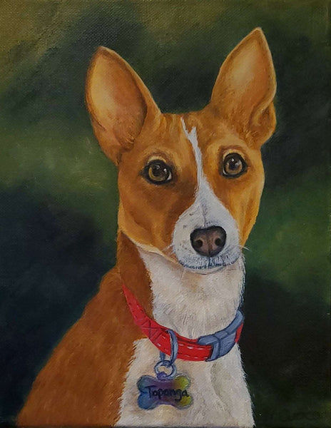 Dog Portrait of Topanga the Basenji