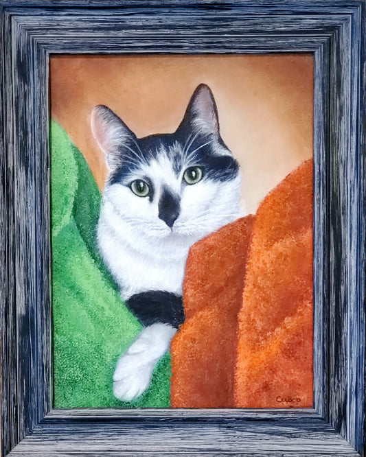 CAT PORTRAIT, OIL PAINTINGS, CATS, KITTY, KITTENS, ACRYLIC PAINTINGS OF CATS, CATS