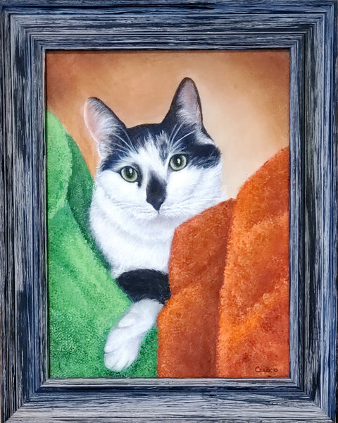 CAT PORTRAIT, OIL PAINTINGS, CATS, KITTY, KITTENS, ACRYLIC PAINTINGS OF CATS, CATS